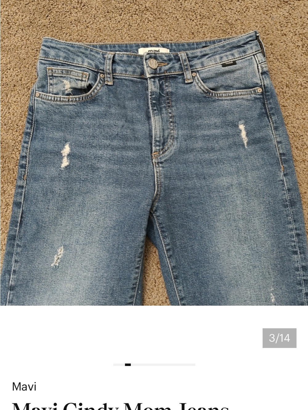 Mavi Slim Straight Jeans - Medium Blue